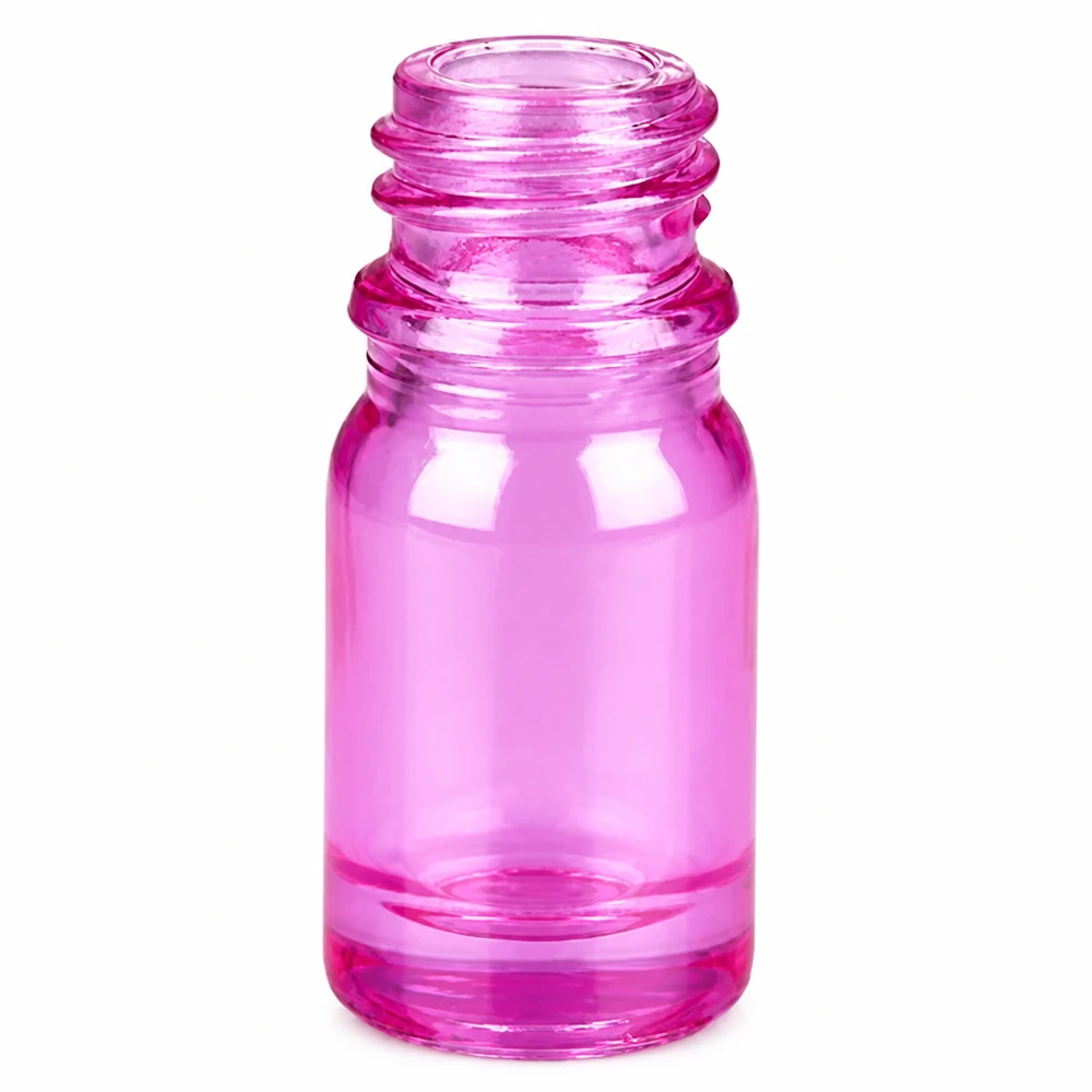 Vaporisateur nasal 5ml blanc/transparent standard PurpleLine UT18/5 Flacon compte-gouttes maniable de 5ml avec coloration violette, idéal pour les applications pharmaceutiques