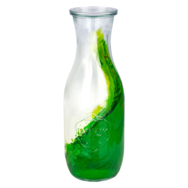 Lot de 12 pots Weck 1062ml bouteille de jus avec 12 couvercles en verre