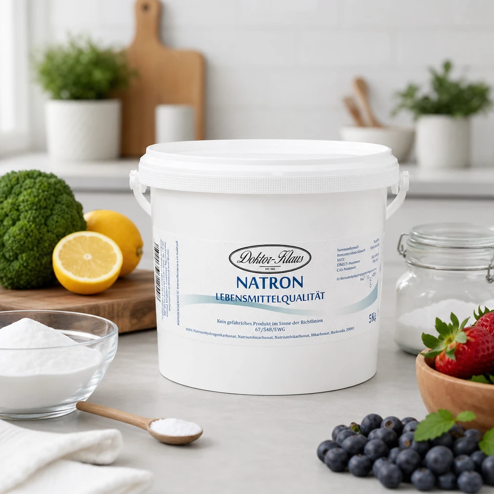 Bicarbonate de soude Doktor Klaus, seau de 5 kg, apte à l’utilisation alimentaire Bicarbonate de soude Doktor Klaus, seau de 5 kg, apte à l’utilisation alimentaire