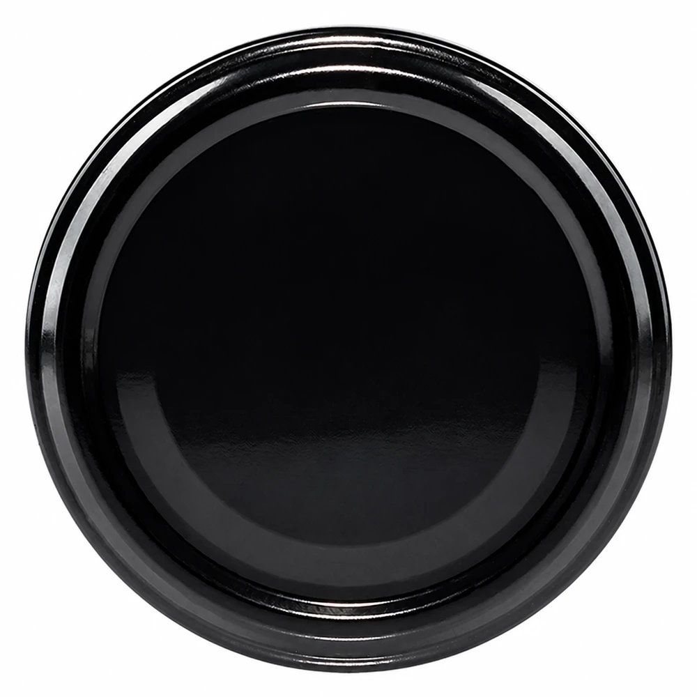 UNiTWIST TO48 noir, BioSeal, sans BPA, unitemp. Couvercle à visser 48 mm noir brillant UNiTWIST BioSeal BPA-NI