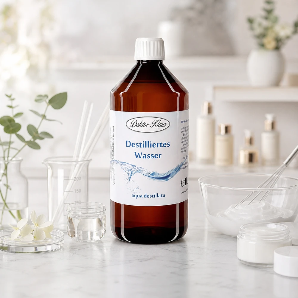 Eau distillée Doktor Klaus - Aqua dest 1 litre en bouteille PET Eau distillée Doktor Klaus - Aqua dest 1 litre en bouteille PET