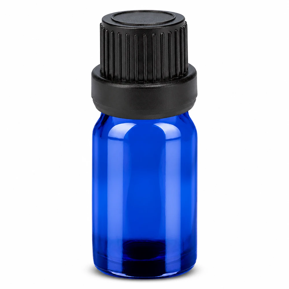 Flacon 5ml 11mm SV noir OV BlueLine UT18/5 Flacon BlueLine 5ml UT18/5 en verre bleu de haute qualité avec bouchon vissé étanche