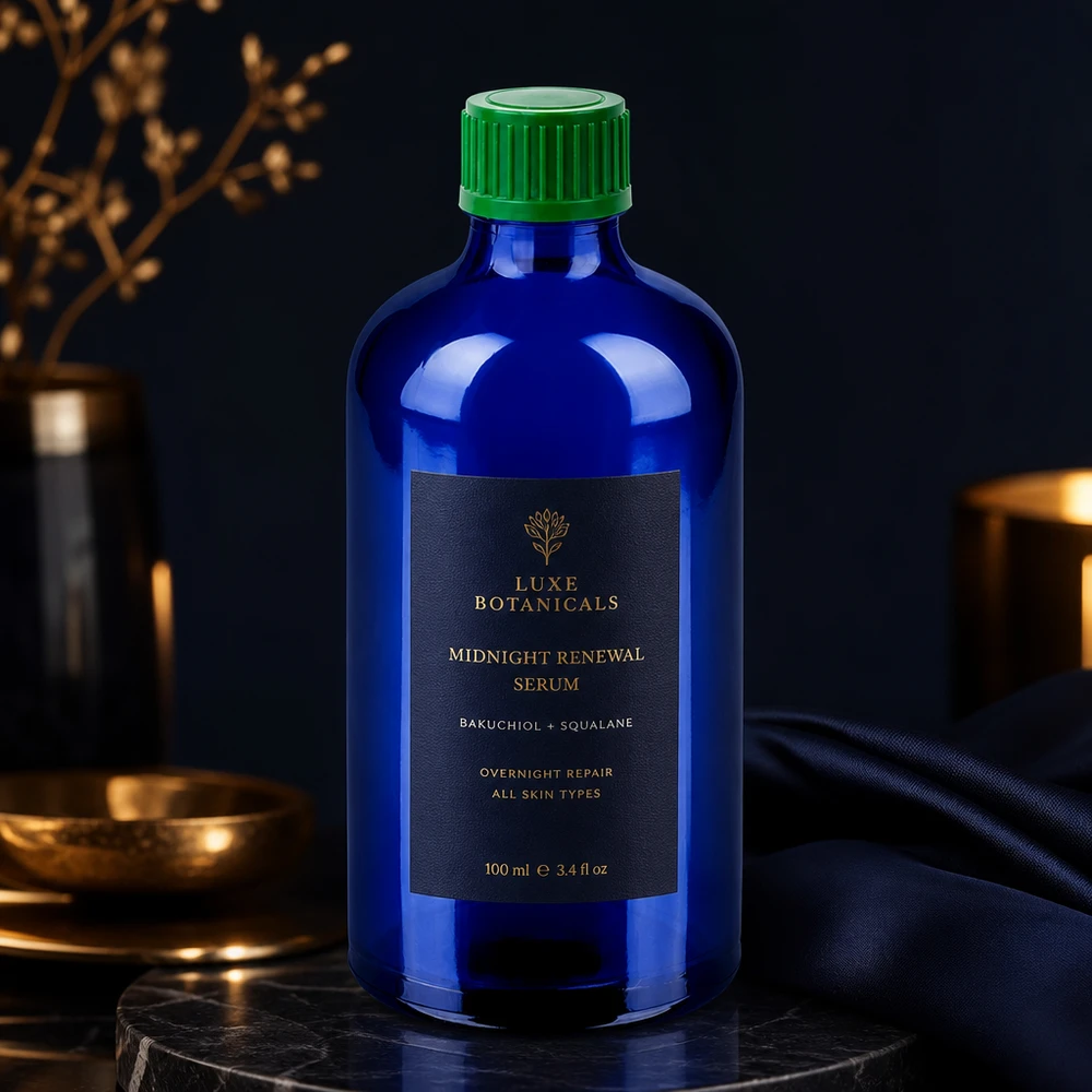 100ml Fl. goutte 0.8mm vert STD BlueLine UT18/100 Bouteille en verre bleu robuste de 100 ml avec bouchon en plastique vert durable pour un stockage sûr