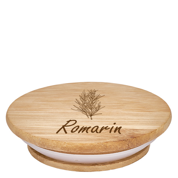 Bouchon en bois « romarin » pour WECK RR60