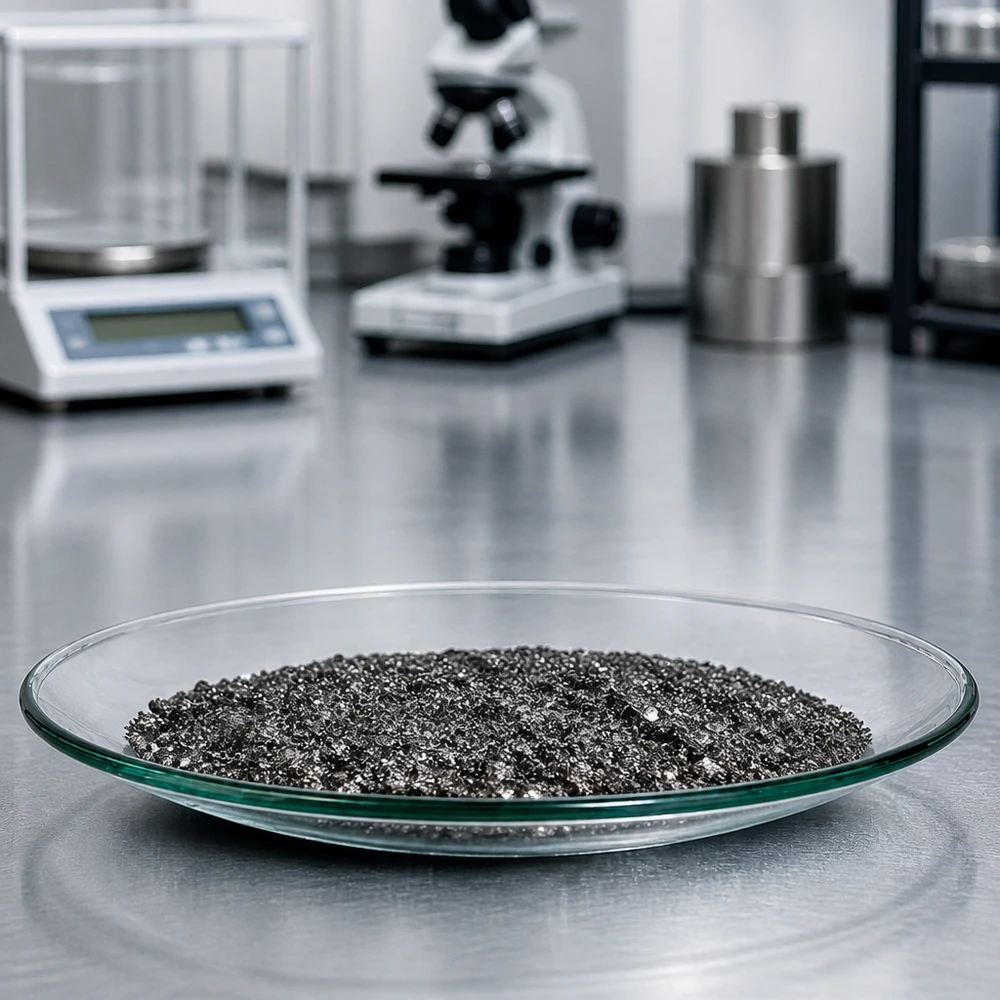 Verre de montre 110 mm - verre borosilicate 3.3 - bord fondu Verre de montre de précision 110 mm avec granulés noirs pour l'analyse des matériaux dans les laboratoires de recherche
