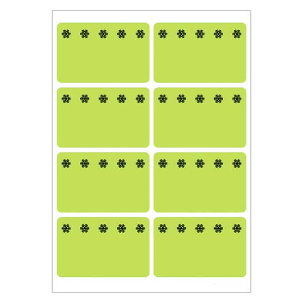 Étiquettes de congélation vert (48 stickers) 26x40mm