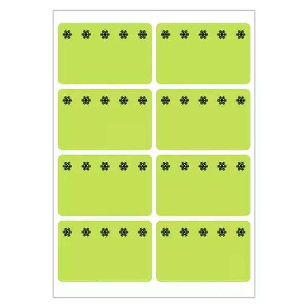 Étiquettes de congélation vert (48 stickers) 26x40mm