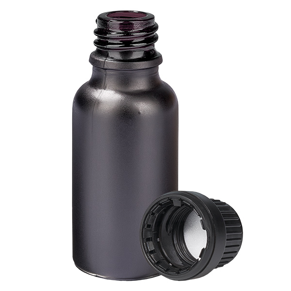 Flacon 20ml 11mm SV noir OV BlackLine UT18/20