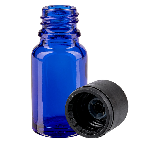 Flacon de 10ml 6mm SV noir STD BlueLine UT18/10