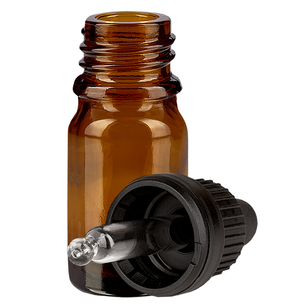 Flacon à pipette 5ml noir OV BrownLine UT18/5