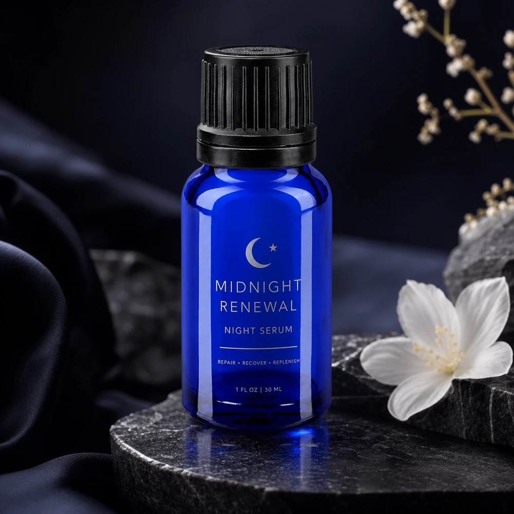 Flacon de pharmacie bleu 10ml bouchon inviolable blanc 1mm bouchon inviolabilité Flacon compte-gouttes de précision de 10 ml en verre bleu avec embout de 1 mm pour l'application dosée de principes actifs