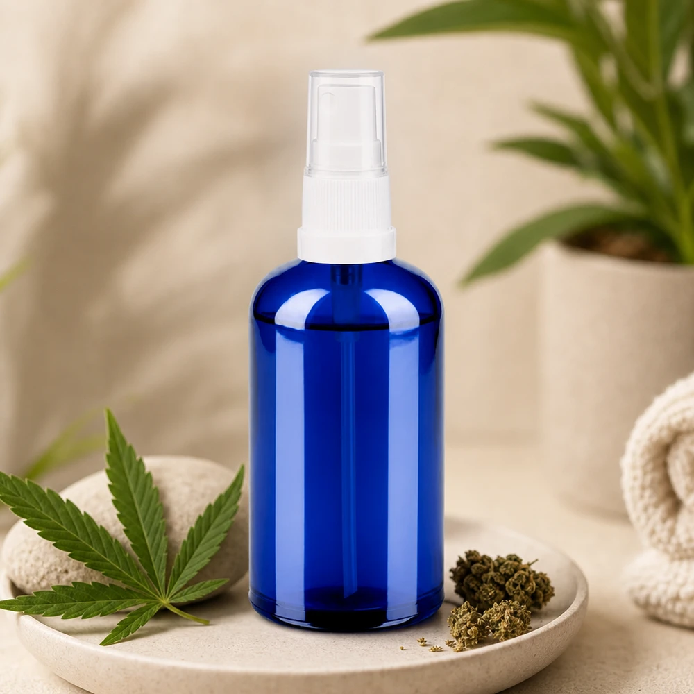 100ml spray blanc/tr. STD BlueLine UT18/100 Vaporisateur BlueLine transparent de 100 ml avec diffuseur blanc pour les applications professionnelles