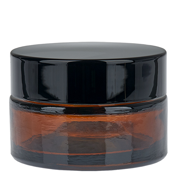 Pot en verre 20ml brun avec couvercle à insérer UNiTWIST
