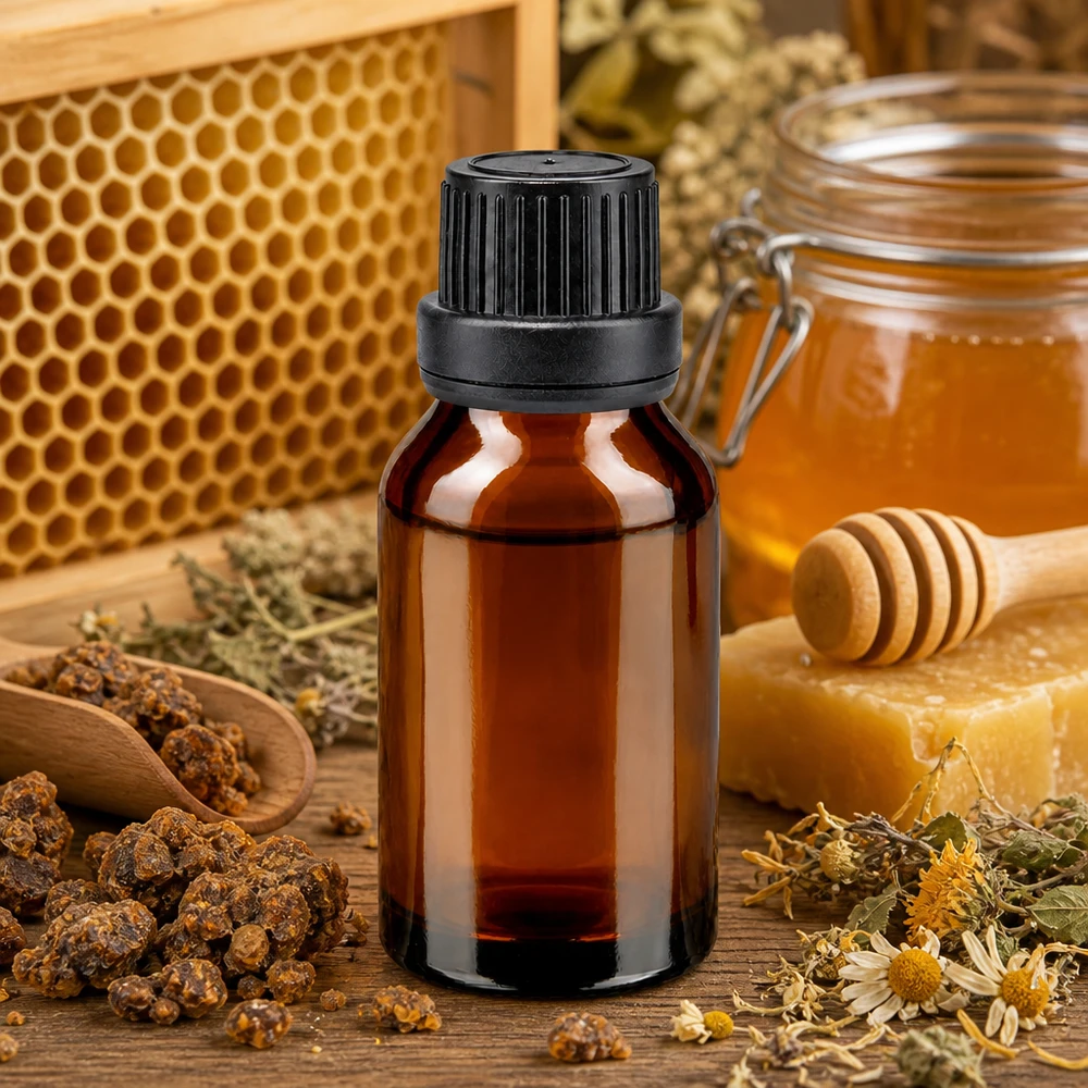flacon à pharmacie brun 15ml bouchon inviolable 2mm noir bouchon inviolabilité Flacon de pharmacie de 15 ml en verre ambré avec compte-gouttes noir pour extrait de propolis et produits apicoles