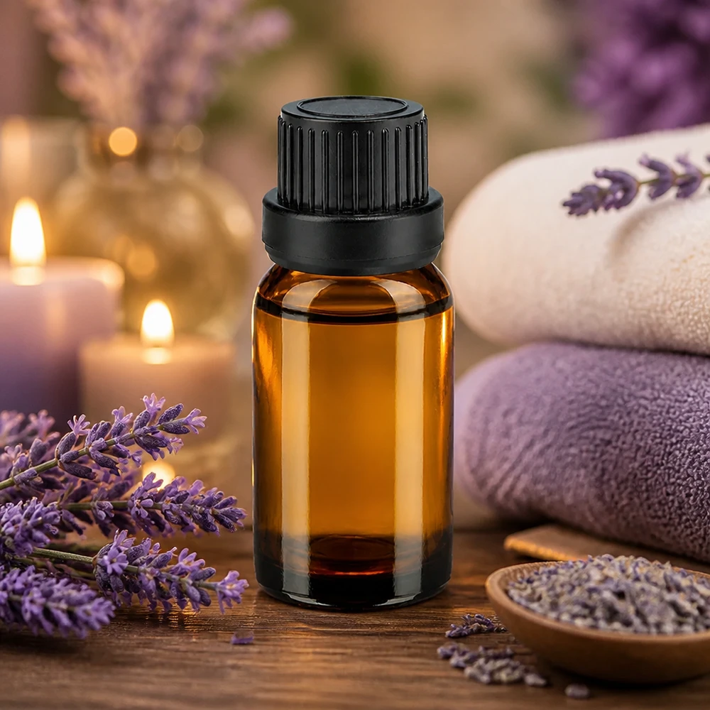 Flacon 10ml 11mm SV noir OV BrownLine UT18/10 Petit flacon en verre brun de 10 ml avec bouchon noir parfait pour l'aromathérapie et les huiles essentielles