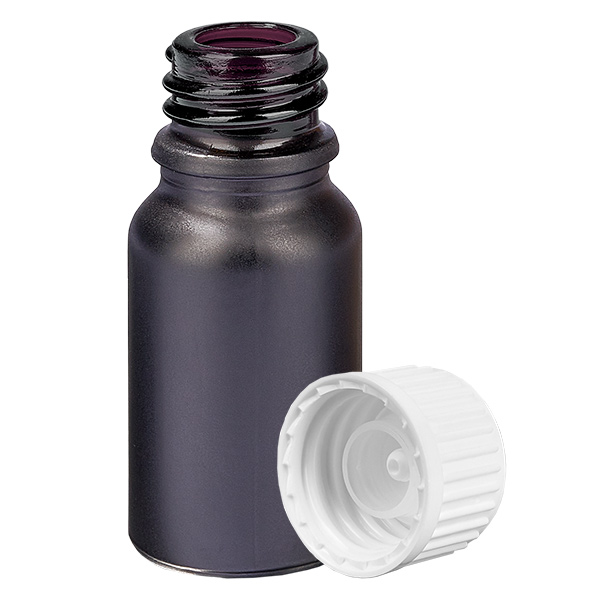 10ml (globule)Flacon 3mm GR w. STD BlackL. UT18/10