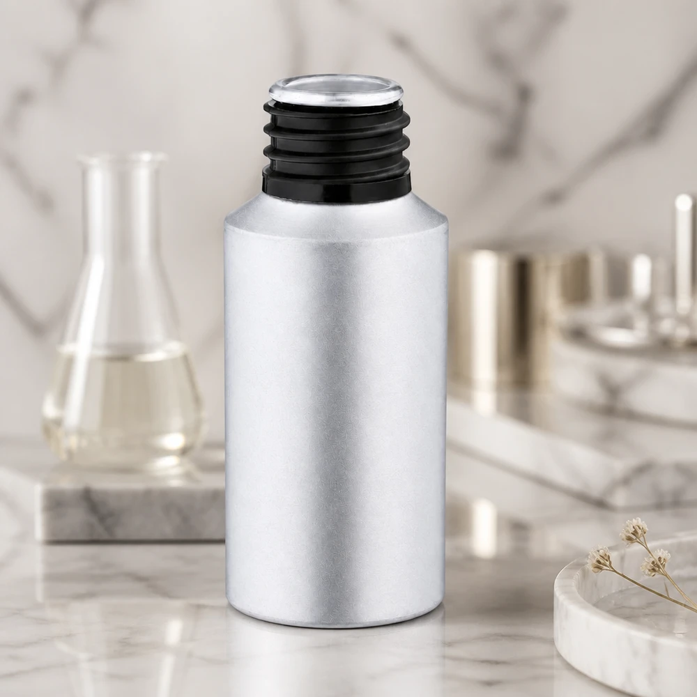Bouteille en aluminium teinté 30 ml, sans bouchon Bouteille professionnelle en aluminium décapé de 30 ml pour une conservation sûre des sérums et des teintures