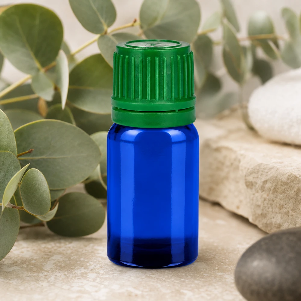 Flacon 5ml 11mm SV vert OV BlueLine UT18/5 Flacon collecteur de 5 ml au design bleu-vert élégant pour conserver les teintures avec style
