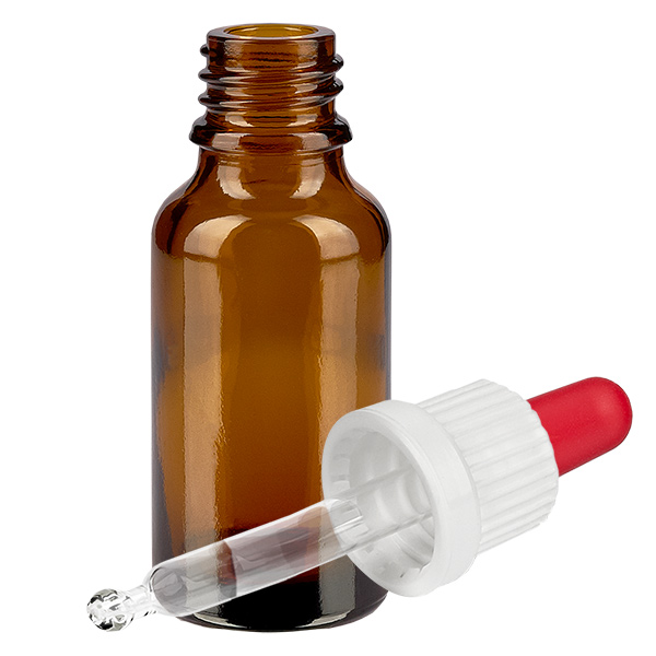 20ml flacon à pipette blanc/rouge OV BrownLine UT18/20