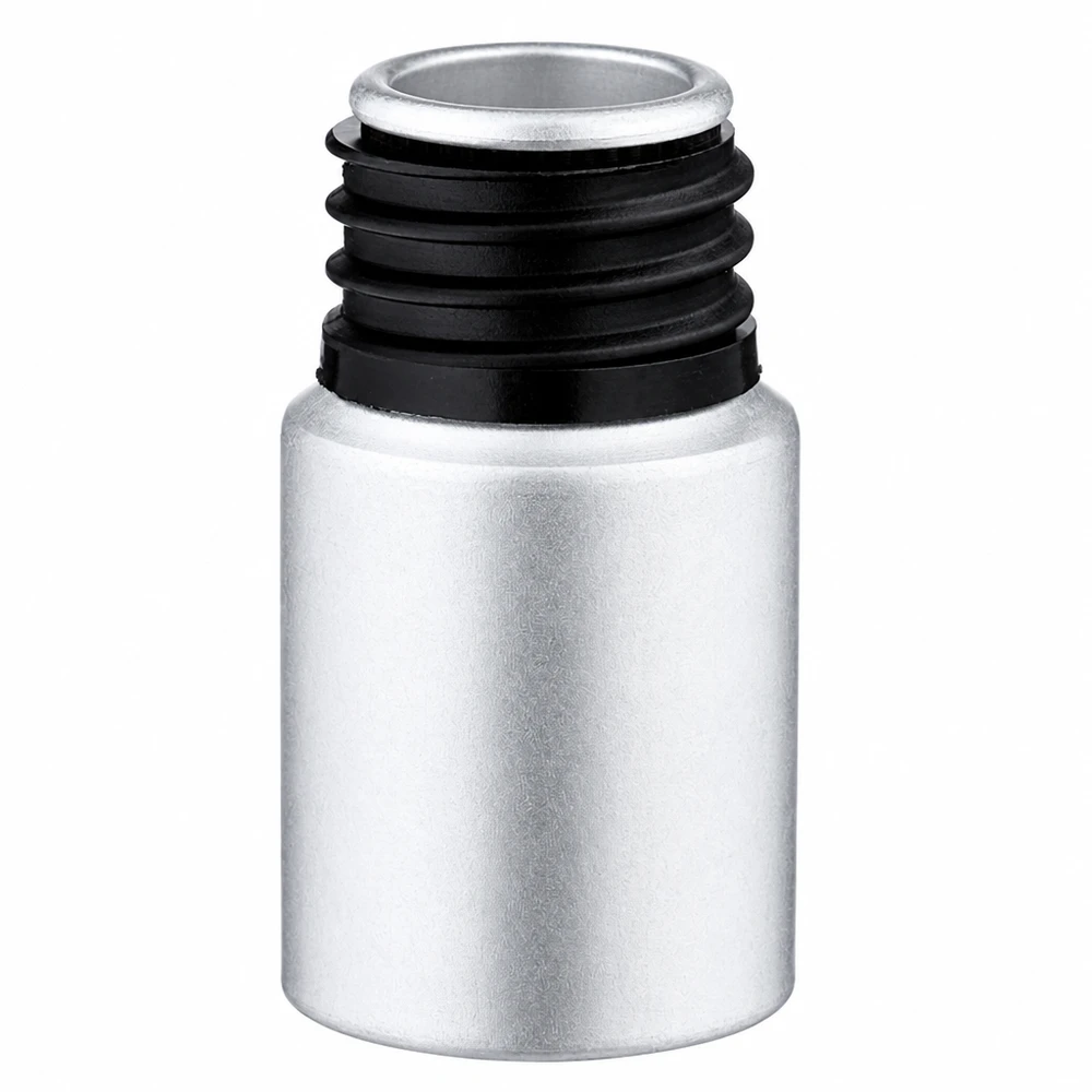 Bouteille en aluminium teinté 10 ml, sans bouchon Bouteille en aluminium décapé argenté de 10ml en aluminium de haute qualité pour l'aromathérapie