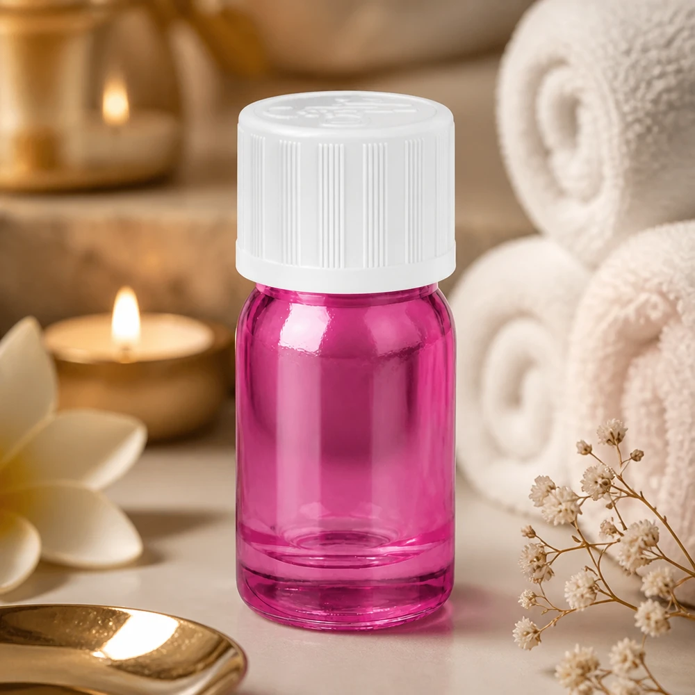 Flacon compte-gouttes 5ml 1,2mm blanc standard à l'épreuve des enfants PurpleLine. UT18/5 Flacon en verre violet 5ml avec filetage standard UT18/5 pour les applications professionnelles en laboratoire