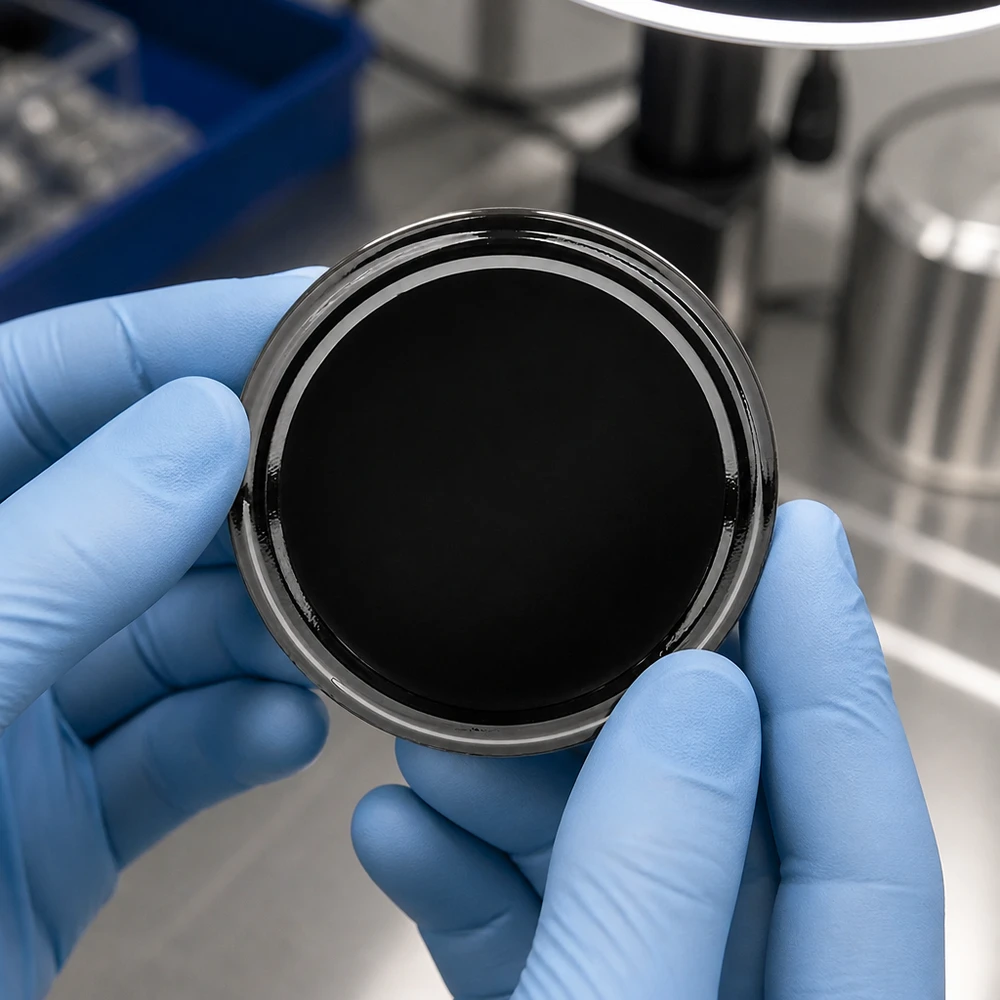 Couvercle BasicSeal noir de 63 mm (TO63) UNiTWIST Surface noire brillante, couvercle à vis de 63 mm TO63 BasicSeal UNiTWIST – Vue détaillée