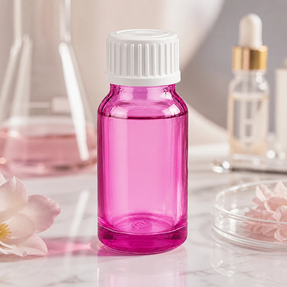 Flacon en verre robuste 10ml violet avec bouchon de sécurité enfant pour applications pharmaceutiques
