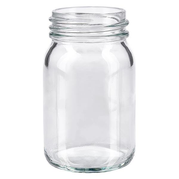 200ml Bouteille à col large en verre clair 200ml Bouteille à col large en verre clair
