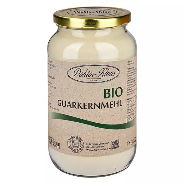 800g de gomme de guar bio Doktor-Klaus noWaste