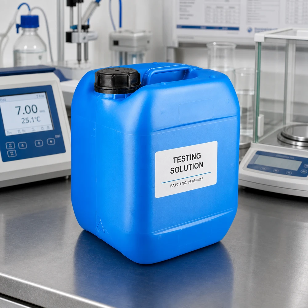 Bidon 5 litres bleu avec bouchon à vis OV Bidon de 5 litres bleu avec bouchon d'origine noir OV et poignée de transport intégrée en PE
