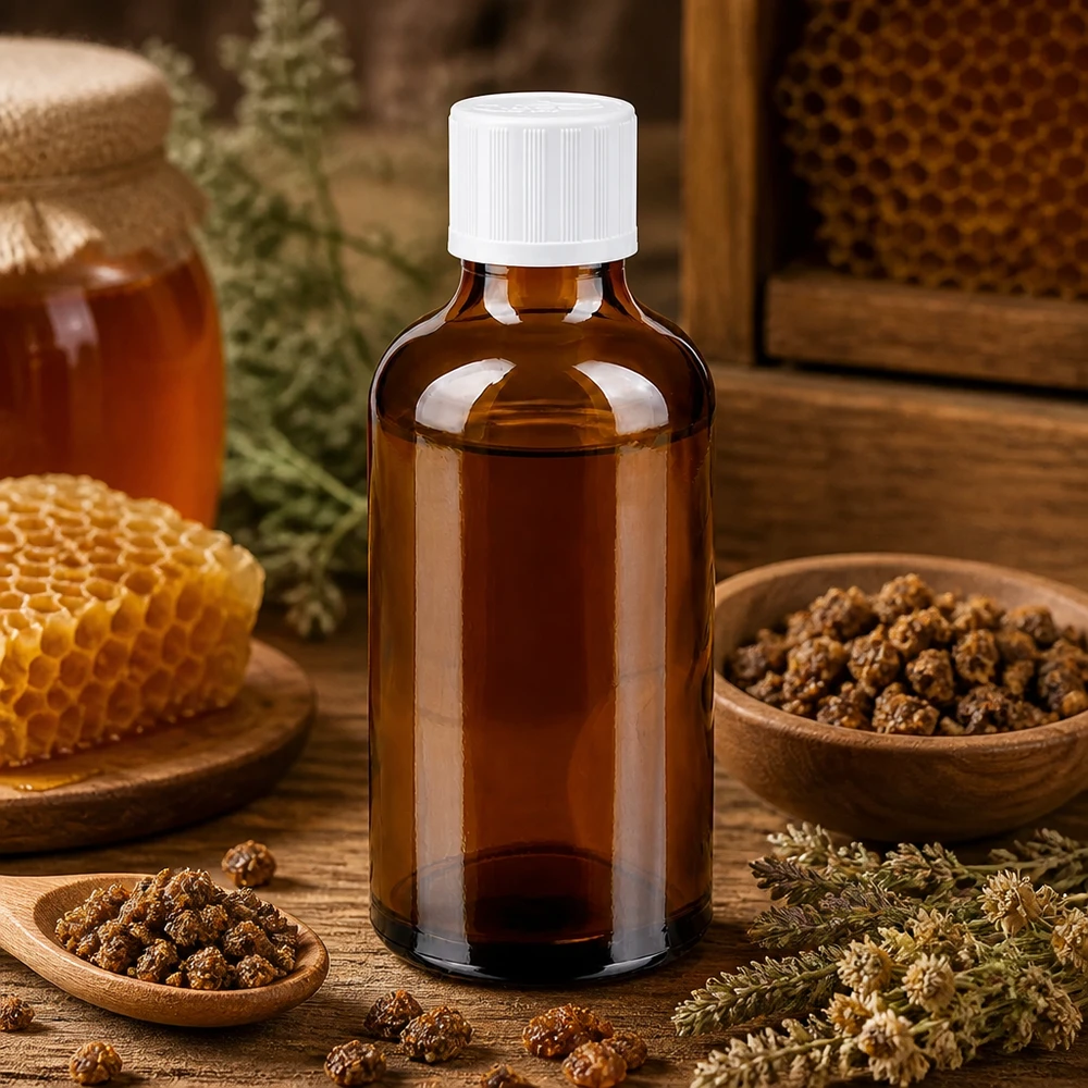 Flacon à pharmacie marron 50ml bouchon vissable blanc sécurité enfant std Flacon de pharmacie marron de 50 ml avec bouchon KiSi blanc, destiné à la médecine naturelle et aux produits apicoles