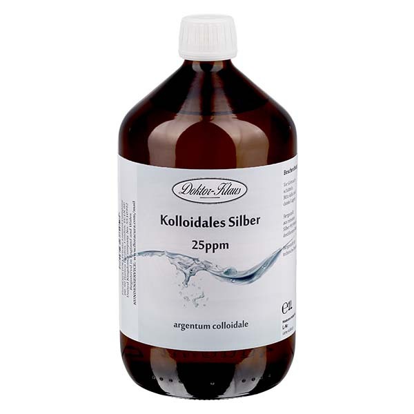 Argent colloïdal 25ppm 1000ml Doktor-Klaus Argent colloïdal 25ppm 1000ml Doktor-Klaus
