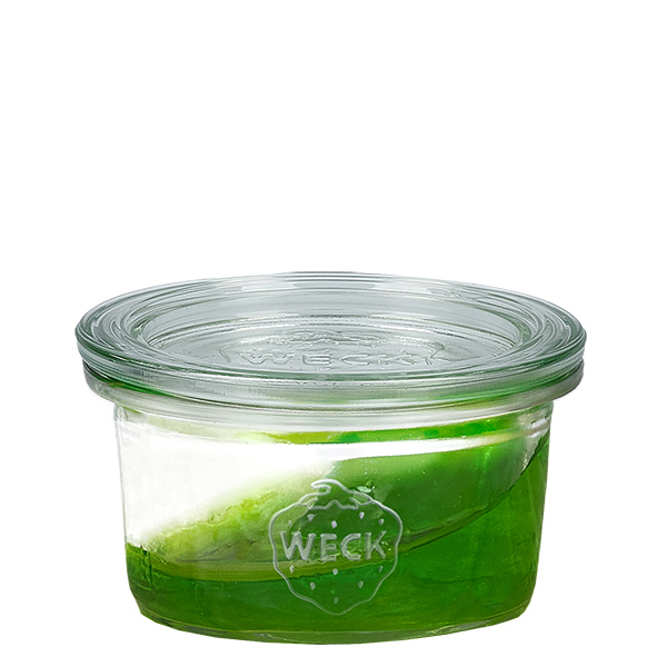 Lot de 24 bocaux Weck 50ml avec 24 couvercles en verre Lot de 24 bocaux Weck 50ml avec 24 couvercles en verre