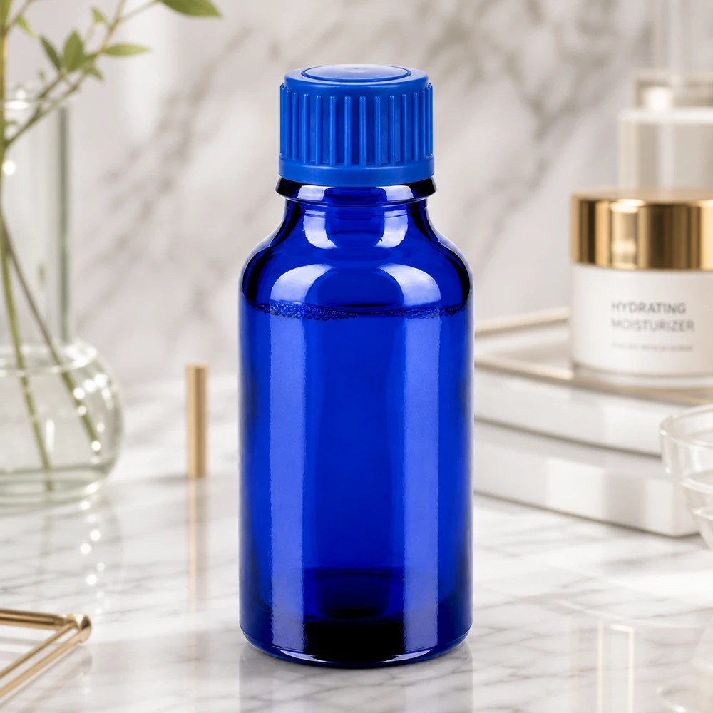 Flacon 20ml 11mm SV bleu STD BlueLine UT18/20 Bouteille en verre BlueLine 20ml de haute qualité avec un matériau robuste pour un stockage durable