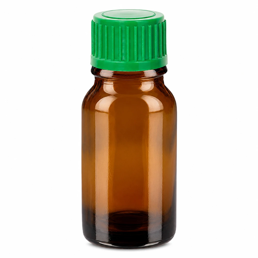 10ml Flacon compte-goutte 0.8mm vert STD BrownLine UT18/10 Flacon compte-gouttes 10ml verre brun bouchon vert idéal pour l'aromathérapie et la cosmétique