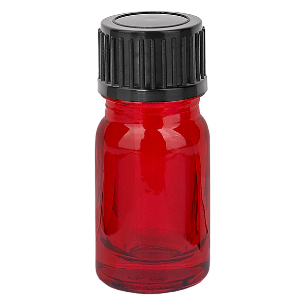 Flacon 5ml 11mm SV noir STD RedLine UT18/5 Flacon 5ml 11mm SV noir STD RedLine UT18/5