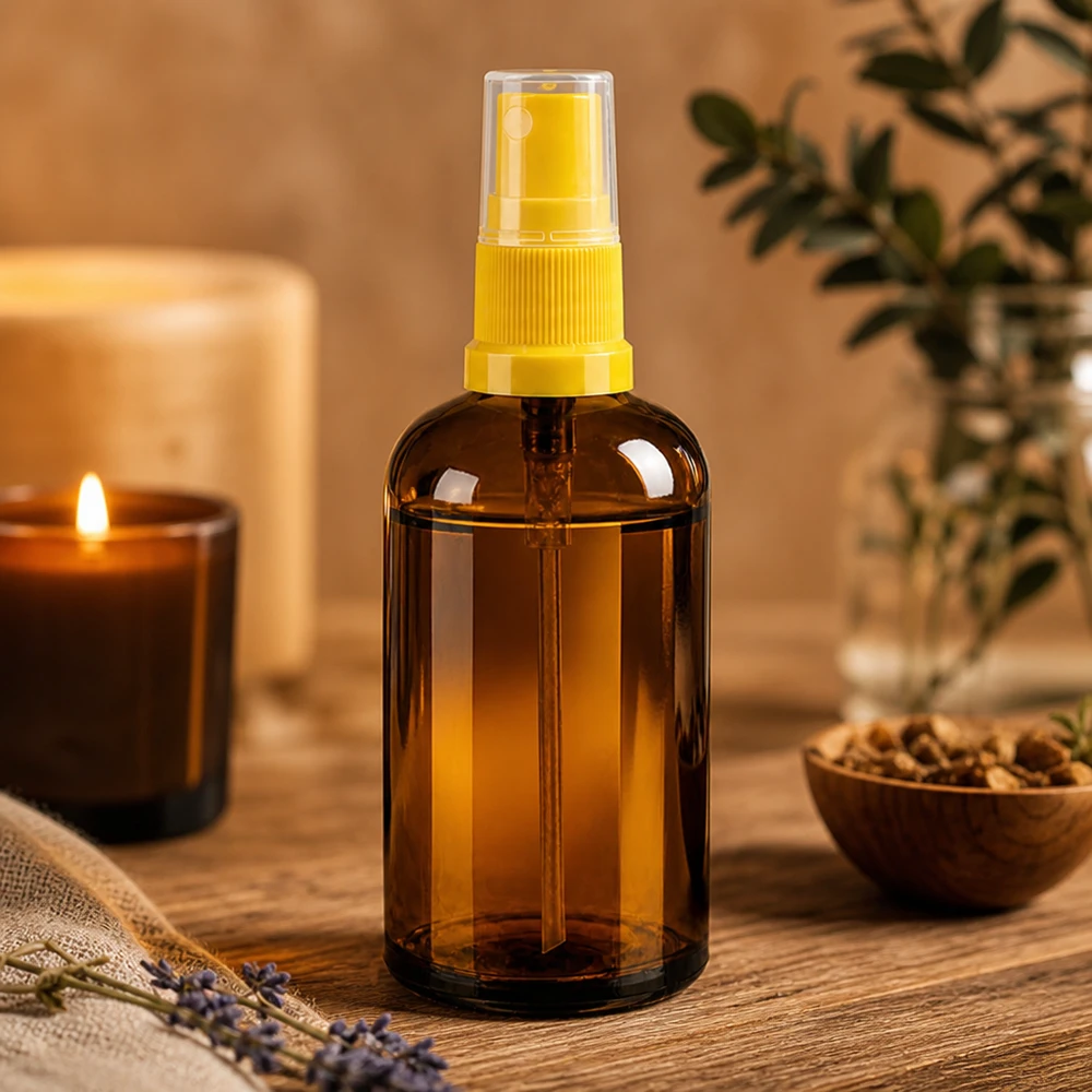 Vaporisateur 100ml jaune/tr. STD BrownLine UT18/100 Vaporisateur professionnel de 100 ml avec une fine brume pour une répartition uniforme du produit