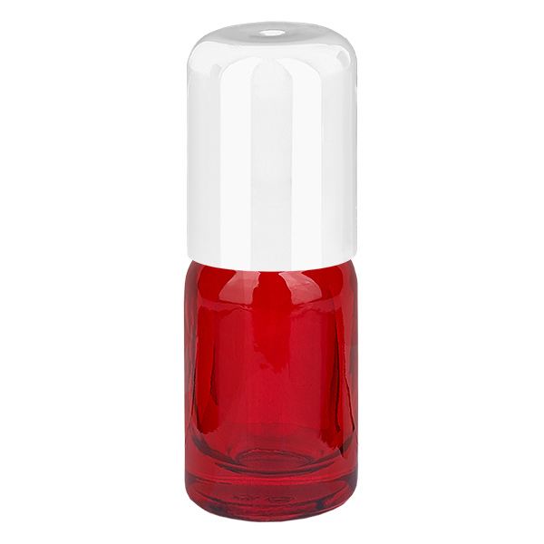 Flacon 5ml Roll-On blanc STD RedLine UT18/5