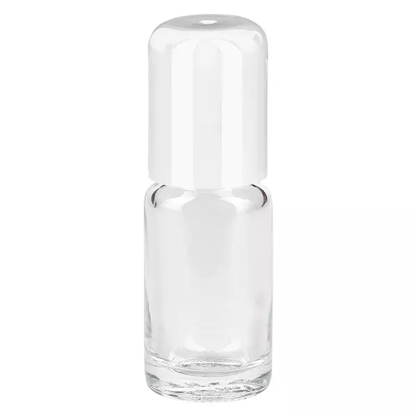Flacon roll-on 10ml blanc STD ClearLine UT18/10