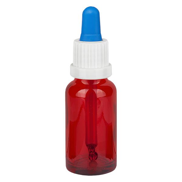 Flacon à pipette 20ml blanc/bleu OV RedLine UT18/20