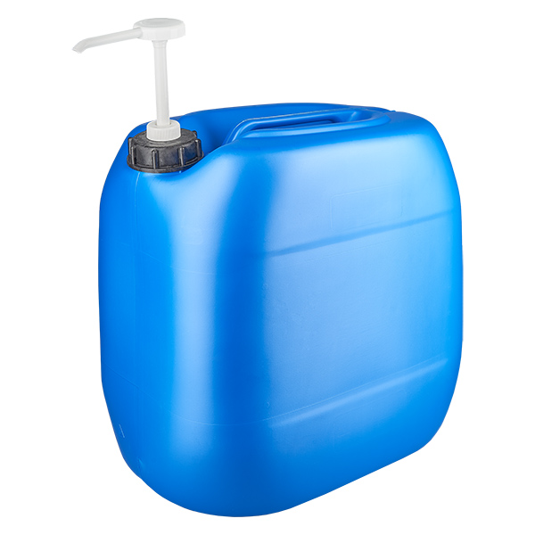 Bidon de 30 litres bleu avec pompe doseuse Bidon de 30 litres bleu avec pompe doseuse