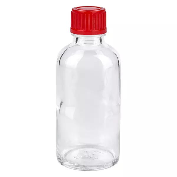 Flacon 50ml 11mm SV rouge STD ClearLine UT18/50