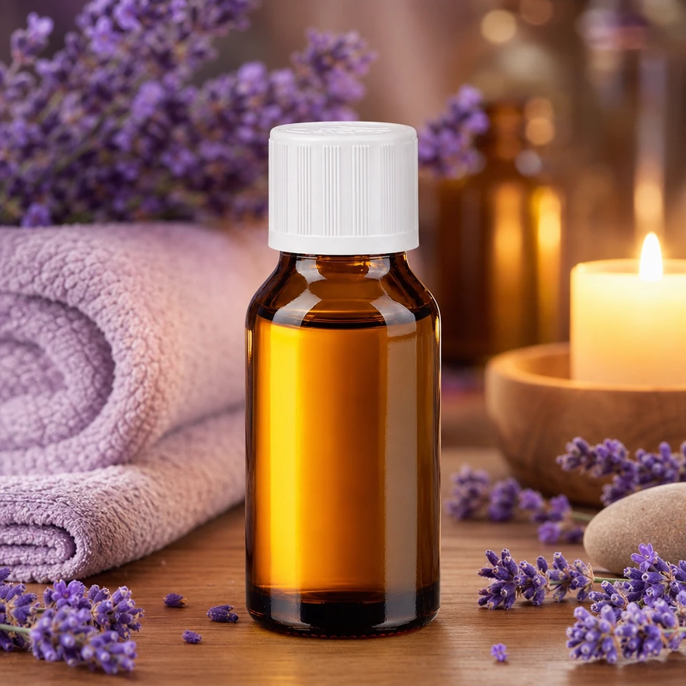 Flacon de pharmacie brun 30ml bouchon vissant blanc sécurité enfant std Petit flacon de pharmacie de 30 ml en verre brun avec bouchon à vis blanc, destiné à l'aromathérapie