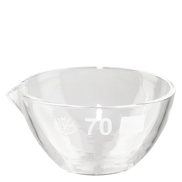 Capsule d’évaporation 60 ml en verre borosilicate, avec bec verseur