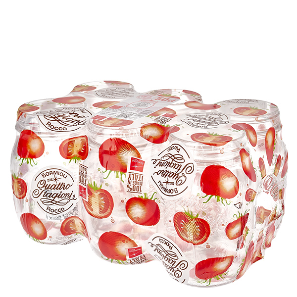 Verre rond 700ml « Quattro Stagioni » avec couvercle