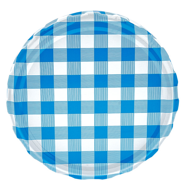 1062ml Verre rond avec couvercle BasicSeal bleu/blanc UNiTWIST