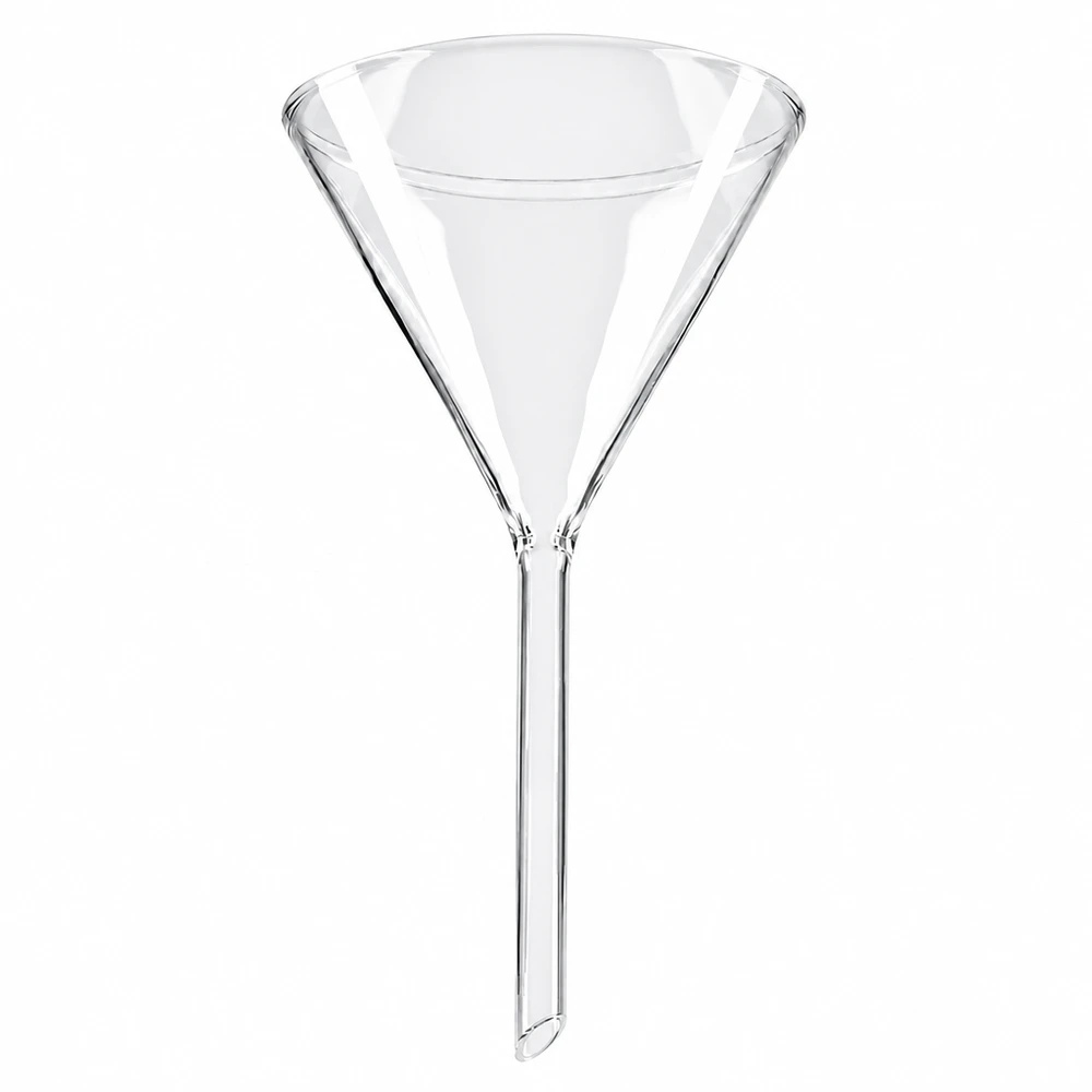 Entonnoir Ø 85mm - verre borosilicate 3.3 - angle 60° Entonnoir en verre borosilicaté 85mm de diamètre avec angle de 60 degrés pour les besoins du laboratoire