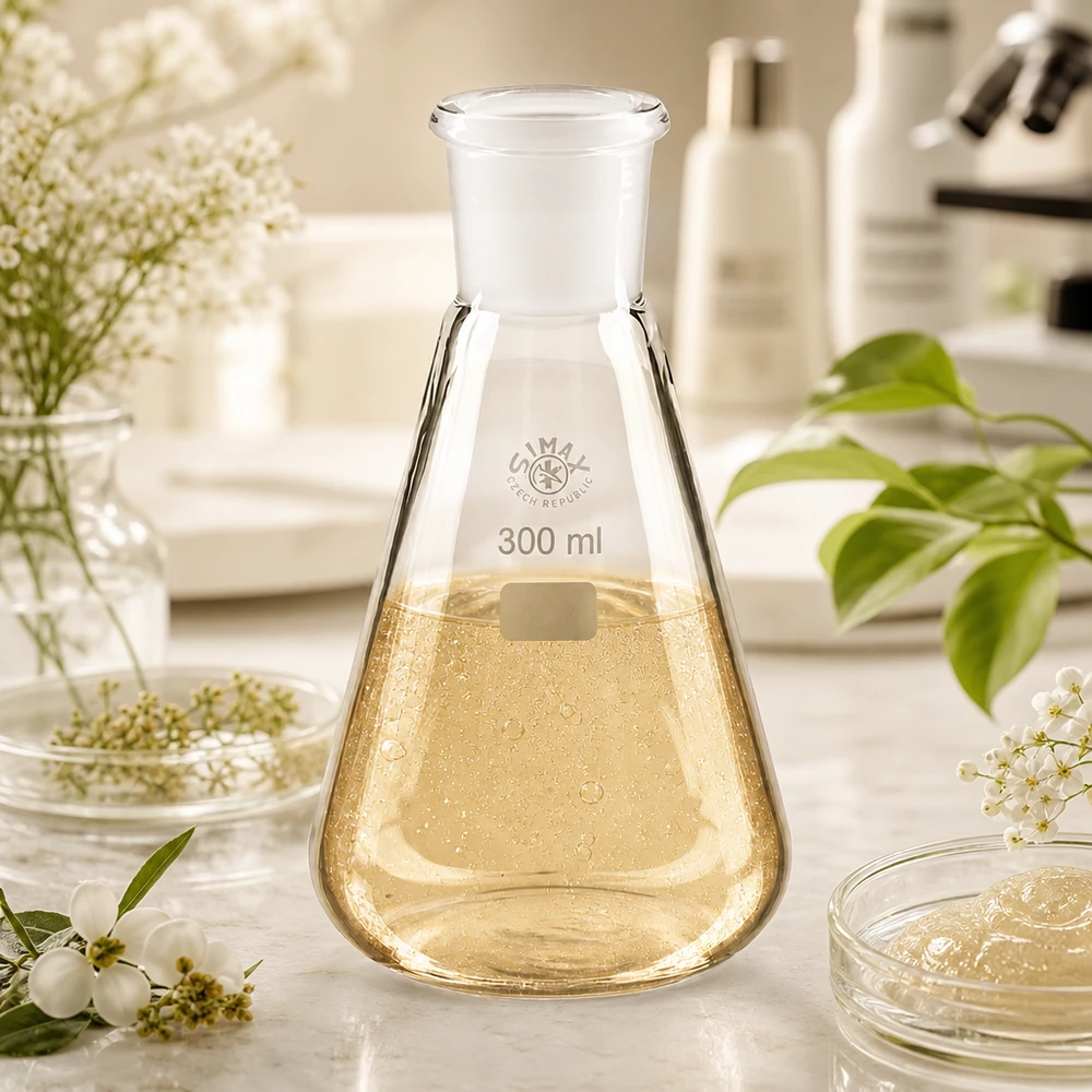 Erlenmeyer 300 ml col étroit, verre borosilicate avec rodage normalisé 29/32 Erlenmeyer 300ml avec graduation et rodage 29/32 pour une mesure précise du volume en laboratoire