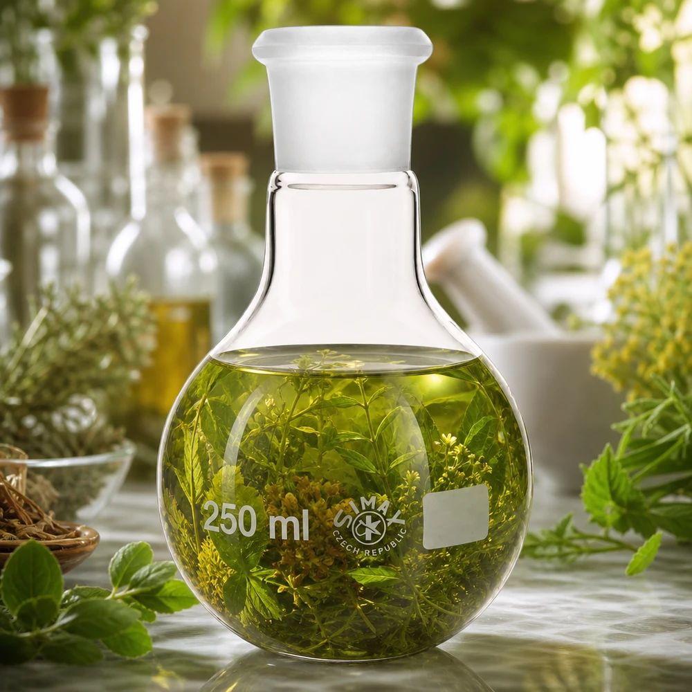 Ballon à fond plat 250 ml à col large, en verre borosilicate avec rodage normalisé 29/32 Fiole de laboratoire 250ml avec rodage standardisé 29/32 pour des connexions sûres