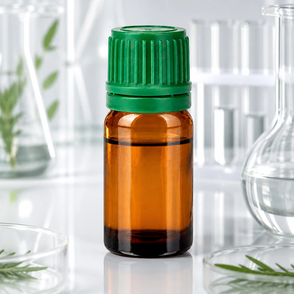 Flacon de 5ml 11mm SV vert OV BrownLine UT18/5 Flacon de pharmacie de 5ml en verre brun avec bouchon vert rainuré pour les applications en laboratoire